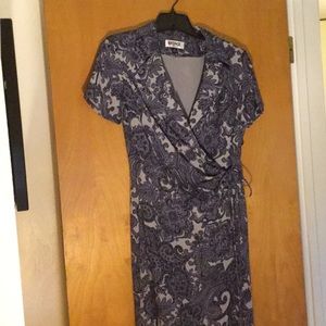 Paisley wrap dress